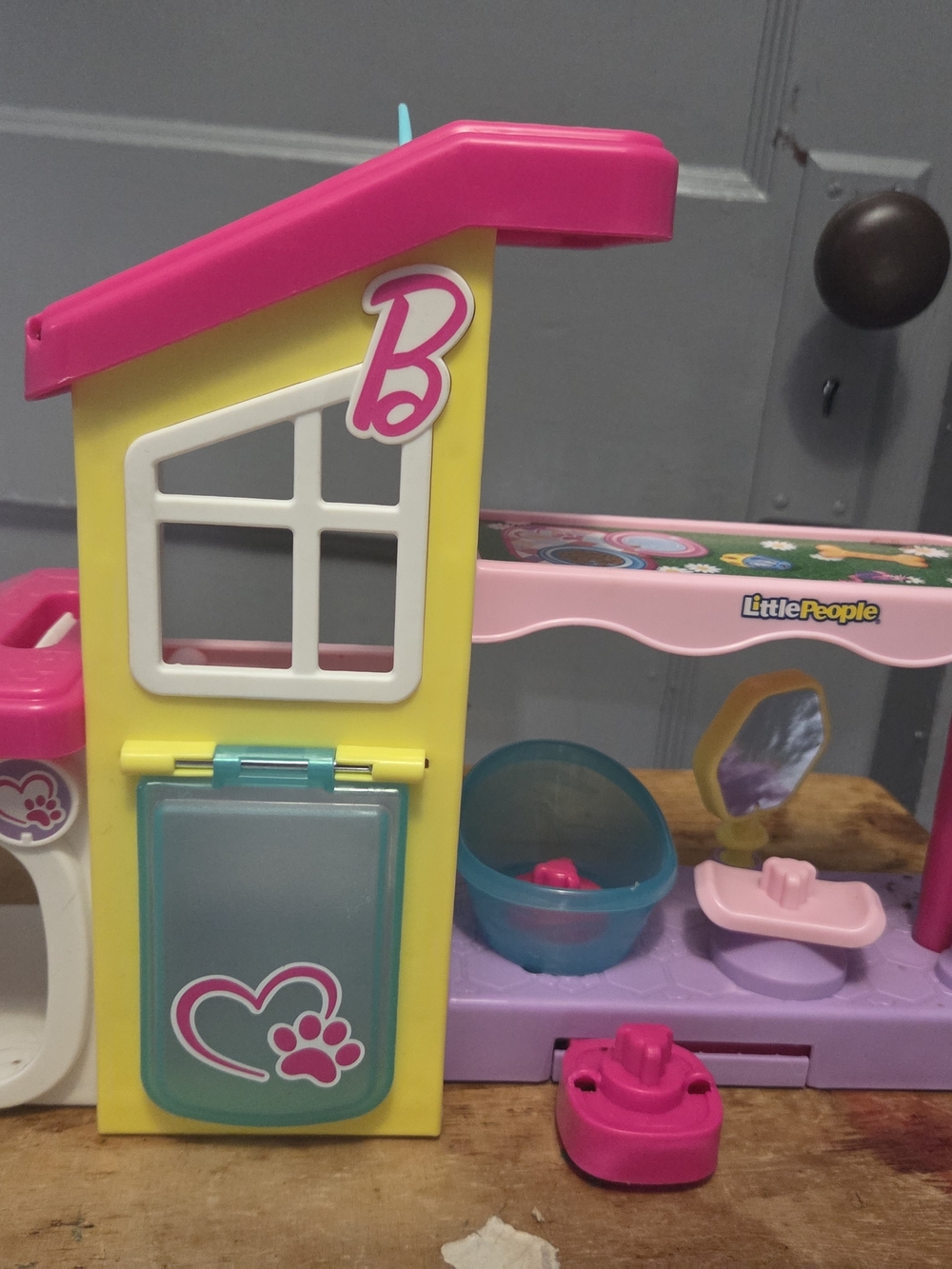 Fisher-Price Little People Pink & Yellow Playhouse Accessory Set